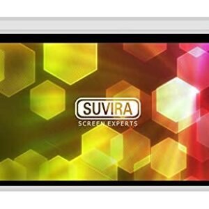 84 Inch 4:3 Aspect Ratio Insta Lock/Auto Lock White Fabric Matte Manual Projection Screen for Classroom, Home Theater or Office (84 Inches, 4:3 Aspect Ratio)